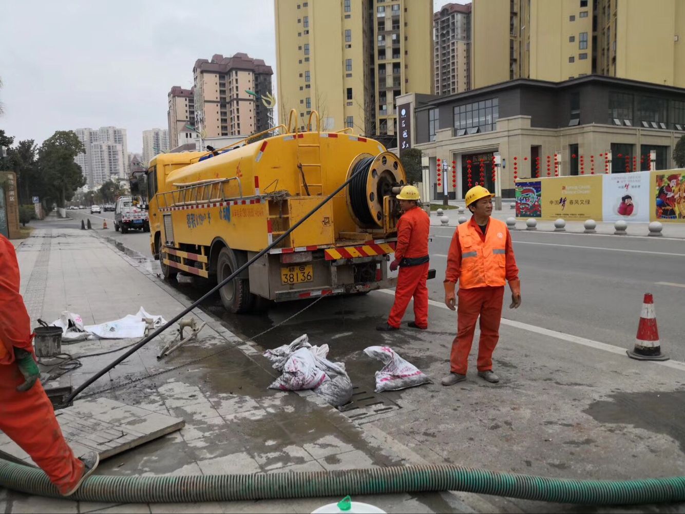 姑苏排污管道清淤-管道清洗